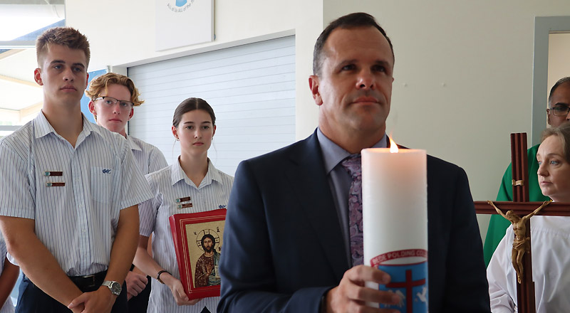 Bede Polding Catholic College South Windsor Principal in school liturgy